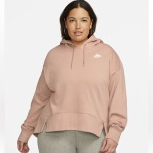 NIKE PRO THERMAFIT TAN LON SLEEVE PULLOVER FLEECE HOODIE SWEATSHIRT SIZE 3X